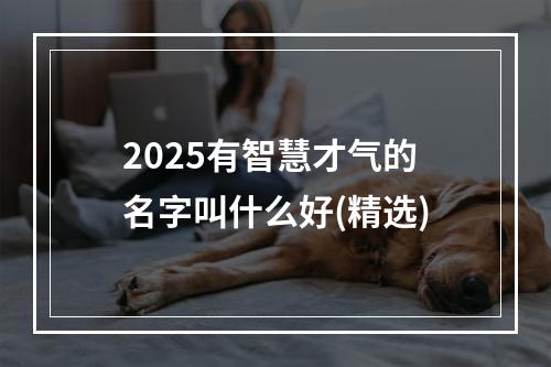 2025有智慧才气的名字叫什么好(精选)
