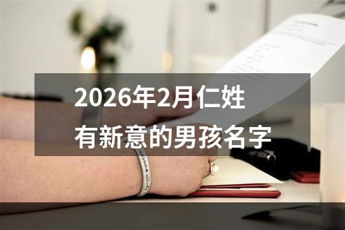 2026年2月仁姓有新意的男孩名字