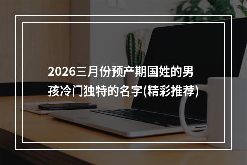 2026三月份预产期国姓的男孩冷门独特的名字(精彩推荐)