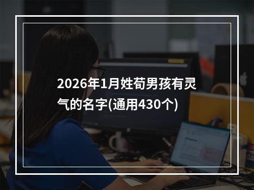 2026年1月姓荀男孩有灵气的名字(通用430个)