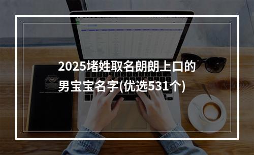 2025堵姓取名朗朗上口的男宝宝名字(优选531个)
