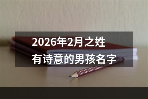 2026年2月之姓有诗意的男孩名字