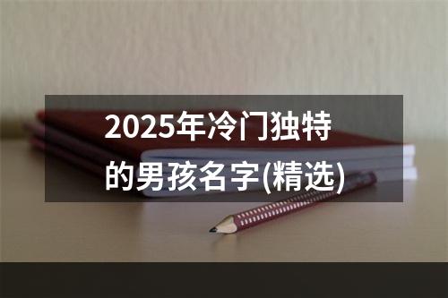 2025年冷门独特的男孩名字(精选)