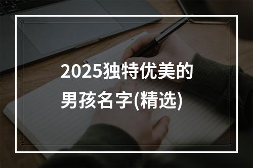 2025独特优美的男孩名字(精选)