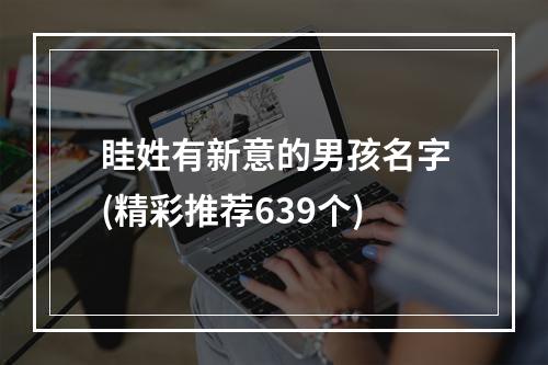 眭姓有新意的男孩名字(精彩推荐639个)