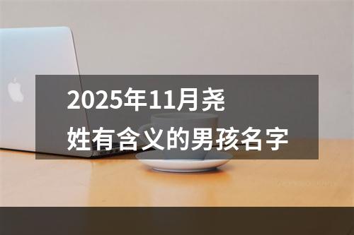 2025年11月尧姓有含义的男孩名字