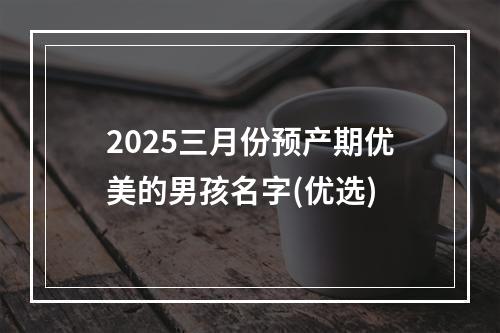 2025三月份预产期优美的男孩名字(优选)