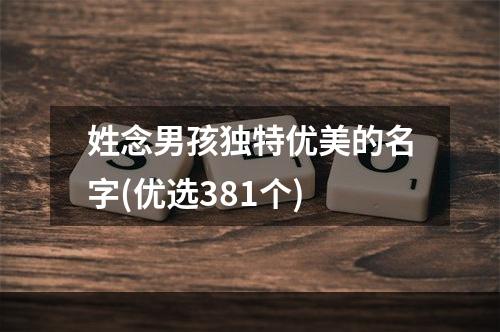 姓念男孩独特优美的名字(优选381个)