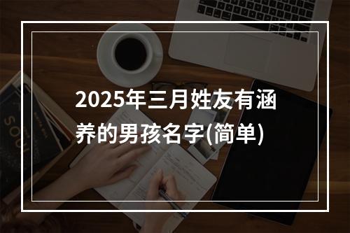 2025年三月姓友有涵养的男孩名字(简单)