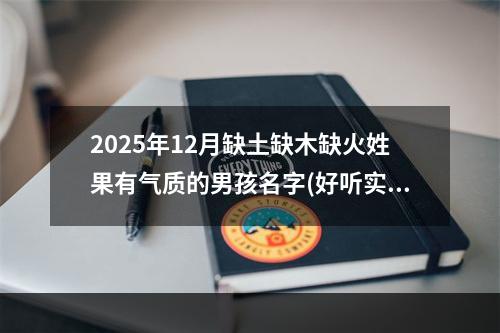 2025年12月缺土缺木缺火姓果有气质的男孩名字(好听实用)