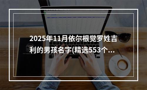 2025年11月依尔根觉罗姓吉利的男孩名字(精选553个)