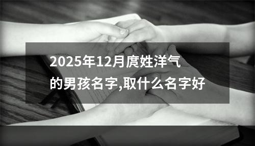 2025年12月庹姓洋气的男孩名字,取什么名字好