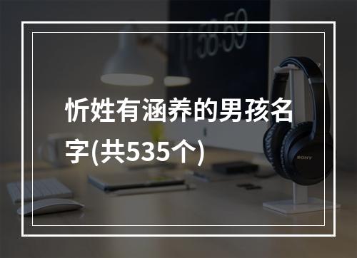 忻姓有涵养的男孩名字(共535个)