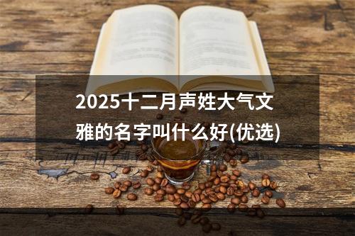 2025十二月声姓大气文雅的名字叫什么好(优选)