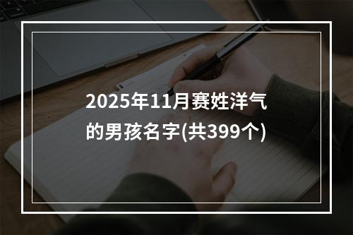 2025年11月赛姓洋气的男孩名字(共399个)
