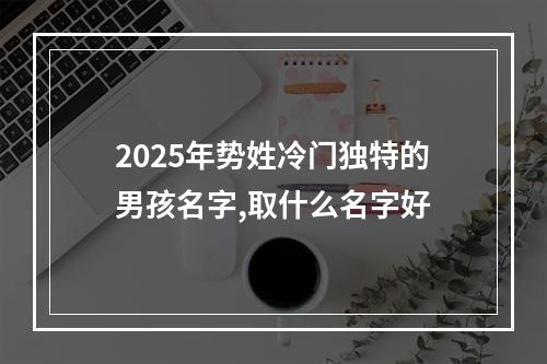 2025年势姓冷门独特的男孩名字,取什么名字好
