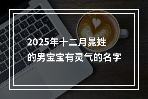 2025年十二月晁姓的男宝宝有灵气的名字