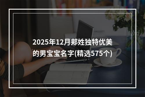 2025年12月郏姓独特优美的男宝宝名字(精选575个)