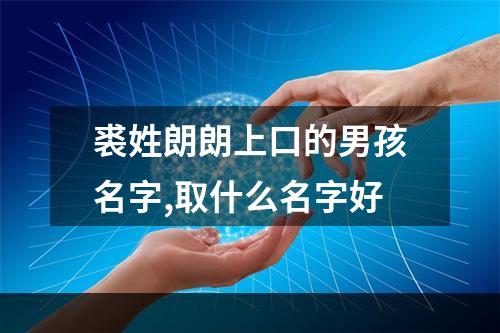 裘姓朗朗上口的男孩名字,取什么名字好