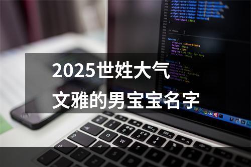 2025世姓大气文雅的男宝宝名字