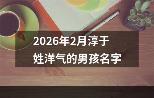 2026年2月淳于姓洋气的男孩名字