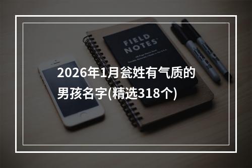 2026年1月瓮姓有气质的男孩名字(精选318个)
