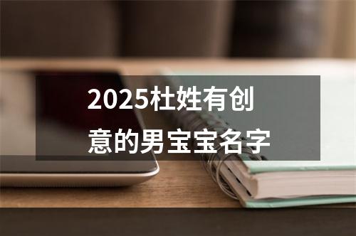 2025杜姓有创意的男宝宝名字
