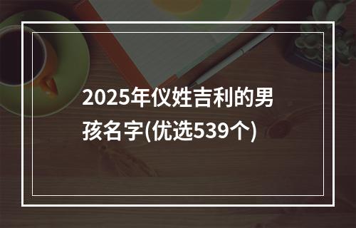 2025年仪姓吉利的男孩名字(优选539个)