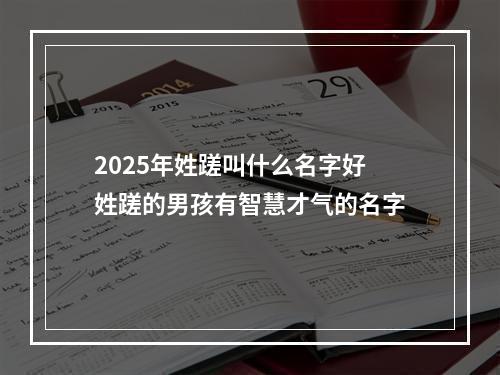 2025年姓蹉叫什么名字好 姓蹉的男孩有智慧才气的名字