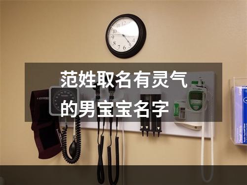 范姓取名有灵气的男宝宝名字