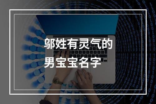 邬姓有灵气的男宝宝名字