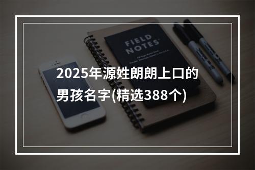 2025年源姓朗朗上口的男孩名字(精选388个)