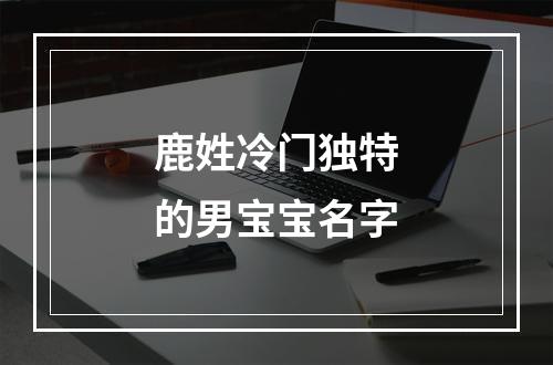 鹿姓冷门独特的男宝宝名字