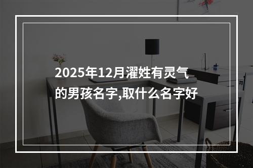 2025年12月濯姓有灵气的男孩名字,取什么名字好