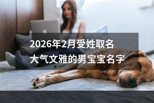 2026年2月受姓取名大气文雅的男宝宝名字