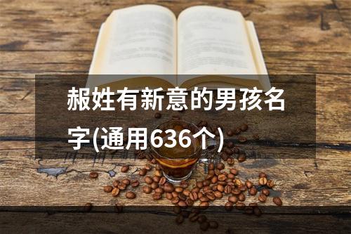 赧姓有新意的男孩名字(通用636个)