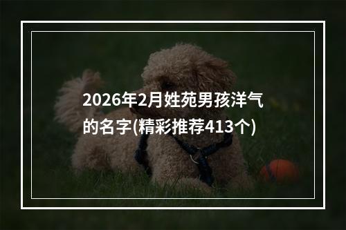 2026年2月姓苑男孩洋气的名字(精彩推荐413个)