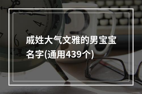 戚姓大气文雅的男宝宝名字(通用439个)