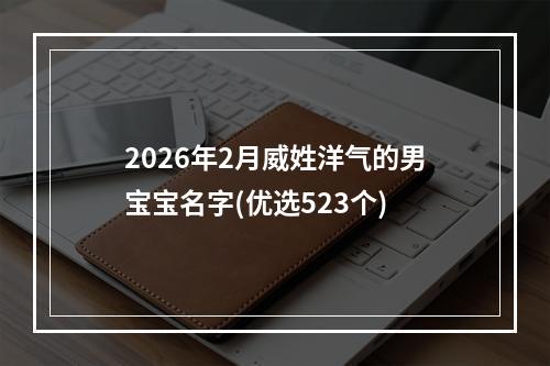 2026年2月威姓洋气的男宝宝名字(优选523个)