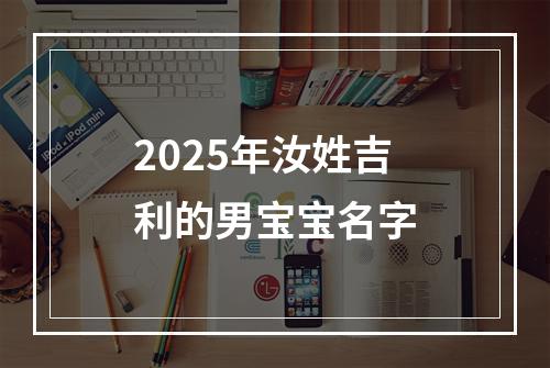 2025年汝姓吉利的男宝宝名字