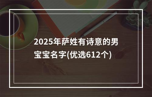 2025年萨姓有诗意的男宝宝名字(优选612个)
