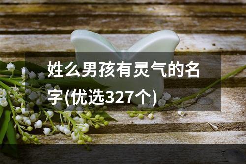 姓么男孩有灵气的名字(优选327个)