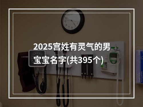 2025宫姓有灵气的男宝宝名字(共395个)