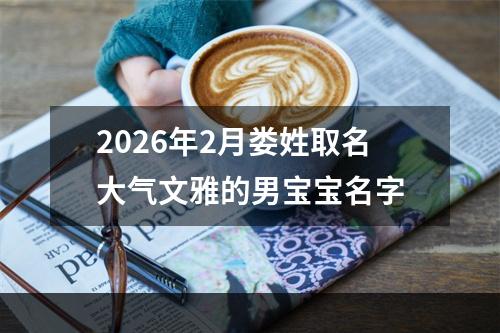 2026年2月娄姓取名大气文雅的男宝宝名字