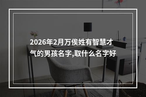 2026年2月万俟姓有智慧才气的男孩名字,取什么名字好