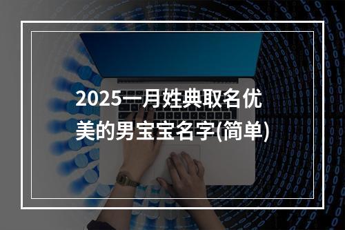 2025一月姓典取名优美的男宝宝名字(简单)