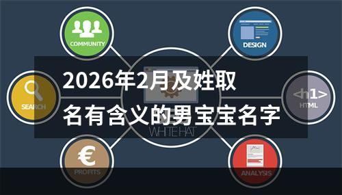 2026年2月及姓取名有含义的男宝宝名字