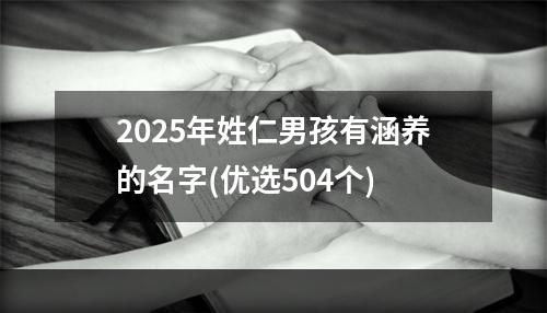 2025年姓仁男孩有涵养的名字(优选504个)