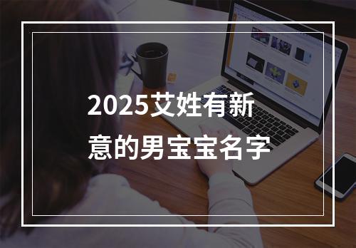 2025艾姓有新意的男宝宝名字