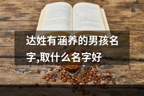 达姓有涵养的男孩名字,取什么名字好